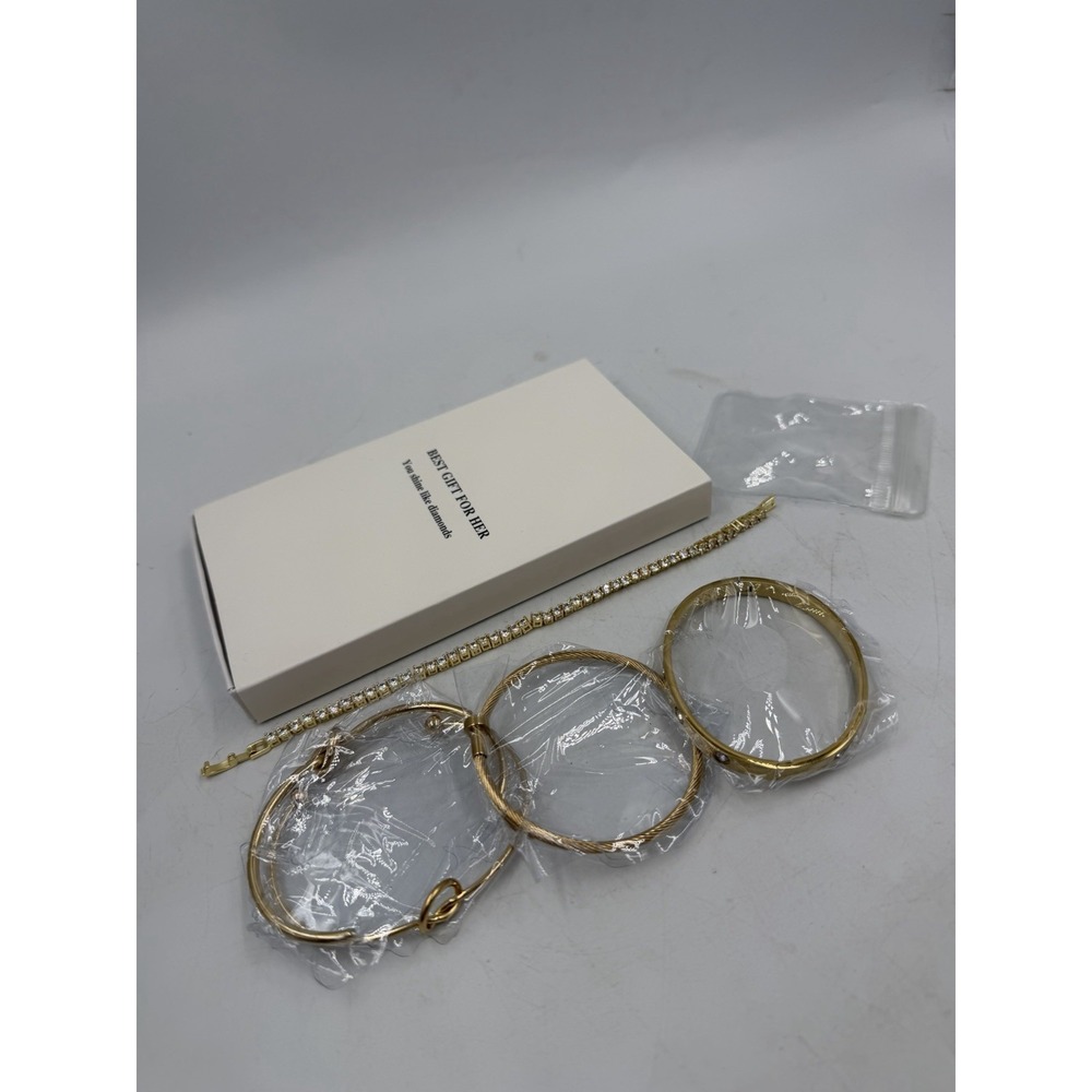 Gold Bracelets for Women,Dainty Bracelets Set for Women Trendy, Gold Bracelets S